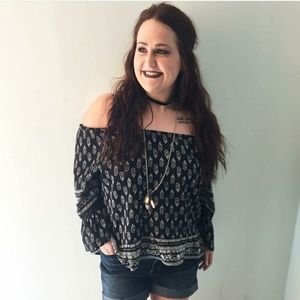 Off the shoulder blouse